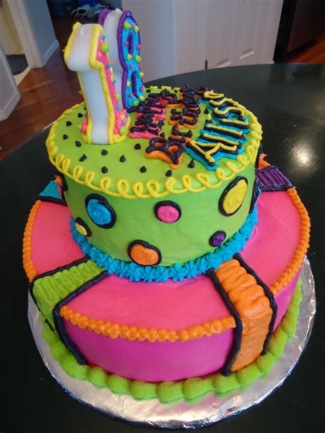 Choose from a curated selection of birthday cake photos. Cat's Cake Creations: NEON Lights BRIGHT BRIGHT BRIGHT ...