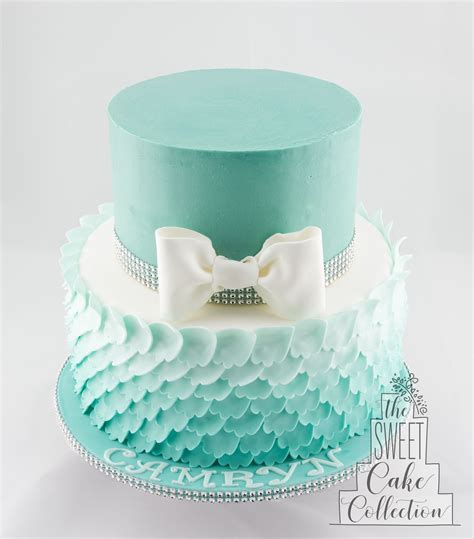 Fondant Ombre Ruffles Cake Ruffle Cake Birthday Cake Girls Cake