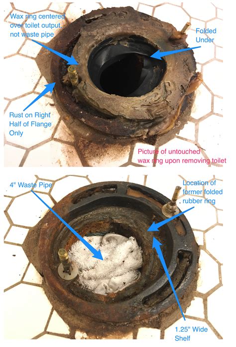 A toilet flange connects the bottom of a toilet to the drainpipe in the floor of the bathroom. Fixing Leaking Offset Cast Iron Toilet Flange | Terry Love ...