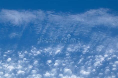 Cirrocumulus Clouds Landscape With Puffy Clouds Stock Image Image Of