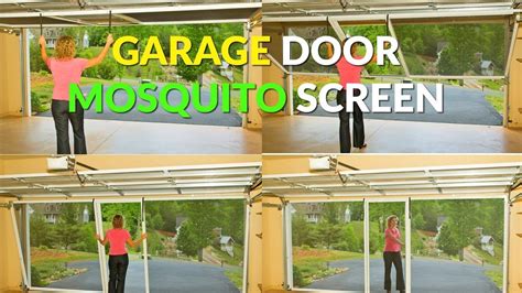 This is what will be your hem of the screen. Rolling Garage Door Mosquito Screen Attaches To Garage ...