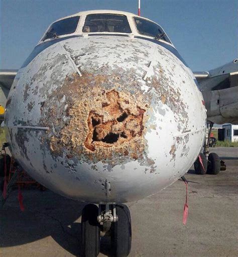 Horrific Damage To Polar Airlines Plane After It Flew Through Thunderstorm