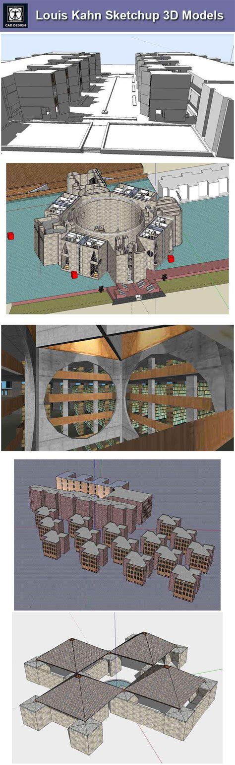 Formats hold the drawing border and anchors for tables. Download 7 Projects of Louis Kahn Architecture Sketchup 3D ...