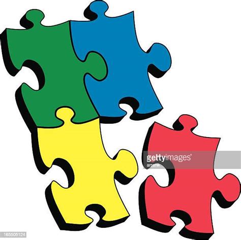 Interlocking Puzzle Pieces High Res Illustrations Getty Images