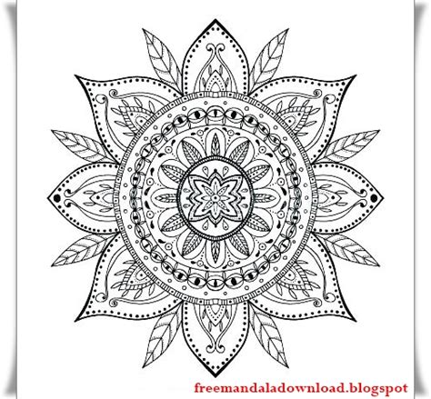 Chakra Mandala Malvorlagen kostenlos zum ausdrucken ~ Free Mandala