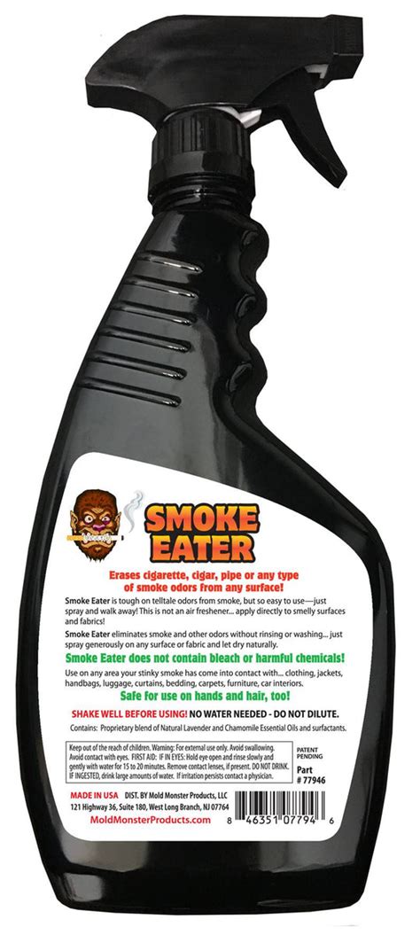 Smoke Eater Smoke Odor Remover 22 Oz Lavender Chamomile Mold Monster