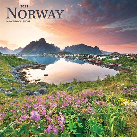 Norway Wall Calendar Scandinavian Countries Travel Norway Scenery