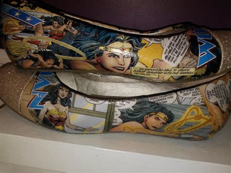 Clearance Wonder Woman Comic Strip Flats Size By Chesireshop 5000