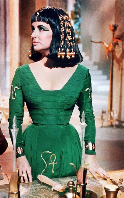 The Green Dress Elizabeth Taylor Cleopatra Elizabeth Taylor