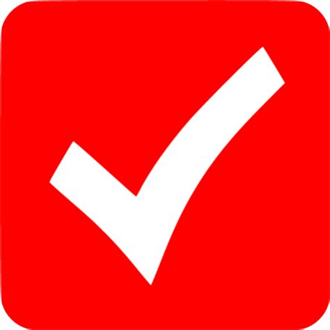 Red Check Mark 8 Icon Free Red Check Mark Icons