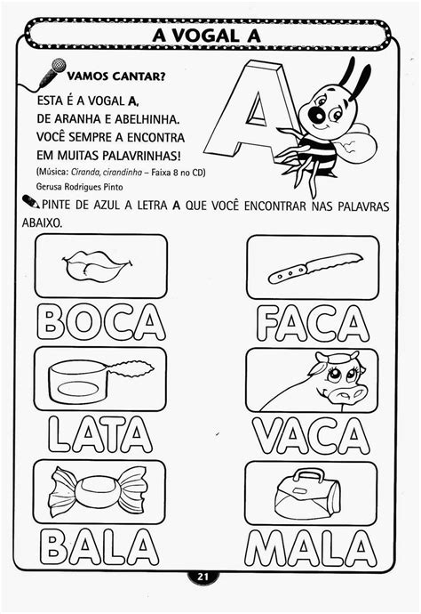 Atividades Infantil Alfabetização para Imprimir