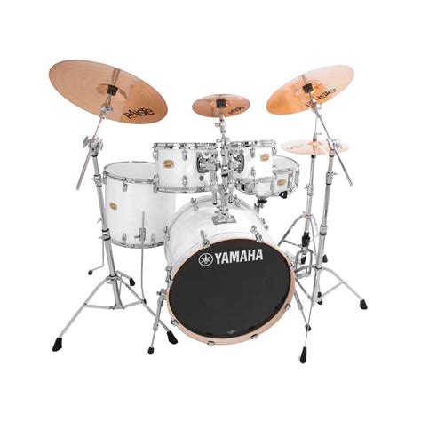 Yamaha Stage Custom Birch Acoustic Drum Kit Euro Pure White Music