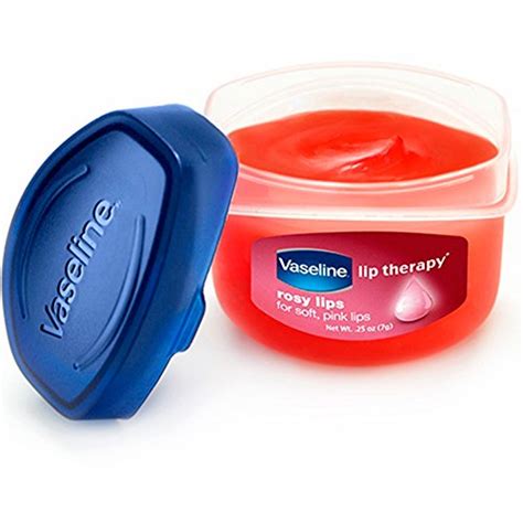 2 Vaseline Therapy Lip Balm 025 Oz Rosy Flavor Petroleum Jelly Mini