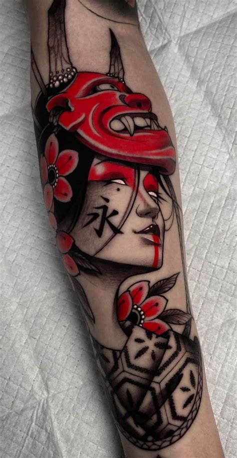60 Hannya Mask Tattoos History Meanings And Tattoo Designs