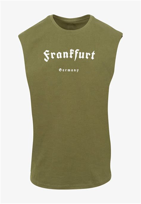 Merchcode Frankfurt X Sleeveless Top Oliveoliv Zalandoat