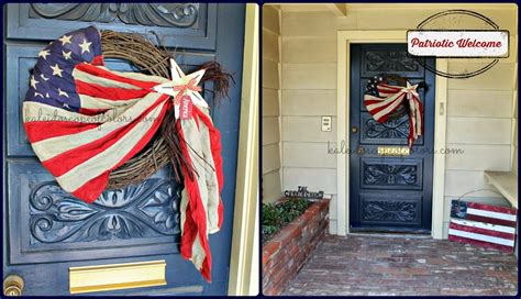 Are these flags, which were so popular back in the day still. Kaleidoscope of Colors: American Flag Front Door Wreath