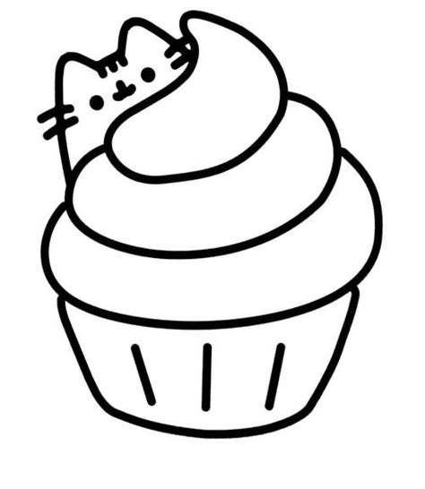 🌸 Hannah 🌸 Pusheen Coloring Pages Cat Coloring Page Cupcake