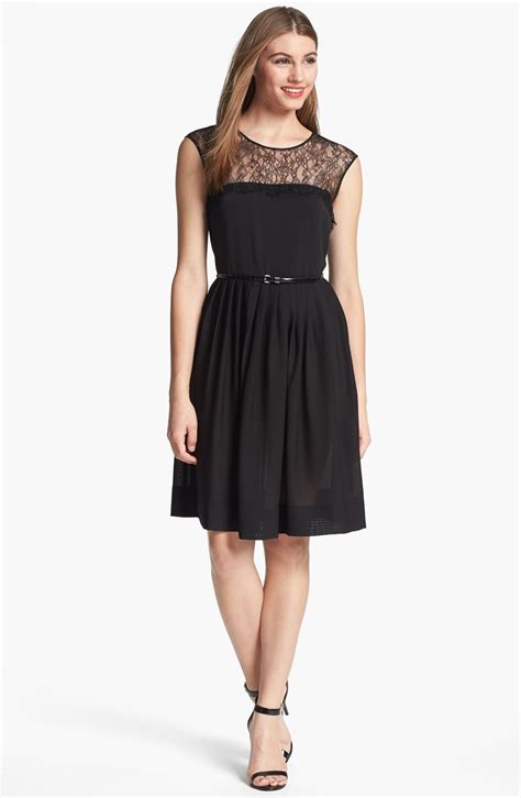 Calvin Klein Lace Fit And Flare Dress Nordstrom