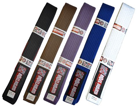 Roll Hard Brazilian Jiu Jitsu Belts With Patch