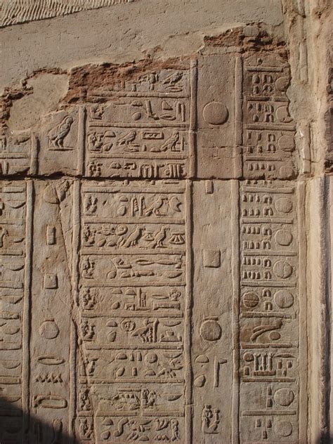 The Old Egyptian Calendar System Detail From Kom Ombo Temp Flickr