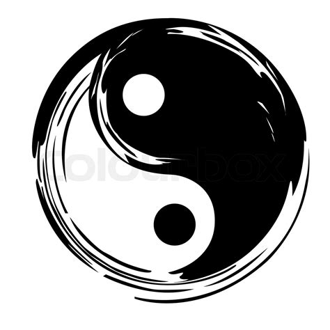 Yin Yang Vector Symbol Stock Vector Colourbox