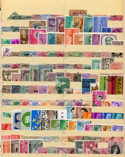 Buy British Asia 575 Different Mostly Used Stamps From Various