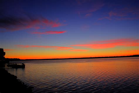 Dawn On Lake Monona In Madison Wisconsin Image Free Stock Photo