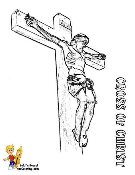 Regal Easter Coloring Pages Easter Free Crucifixion Jesus