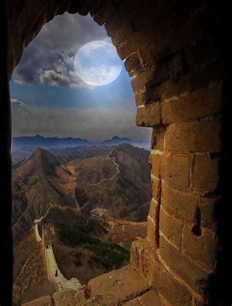 The Great Wall Of China Beautiful Moon Beautiful World Beautiful