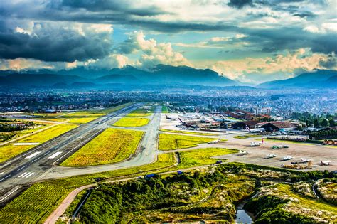 Gratis Billeder Nepal Kathmandu Tribhuvan International Lufthavn Himmel Fugleperspektiv