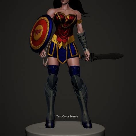 D Printable Wonder Woman By Michael Rembert