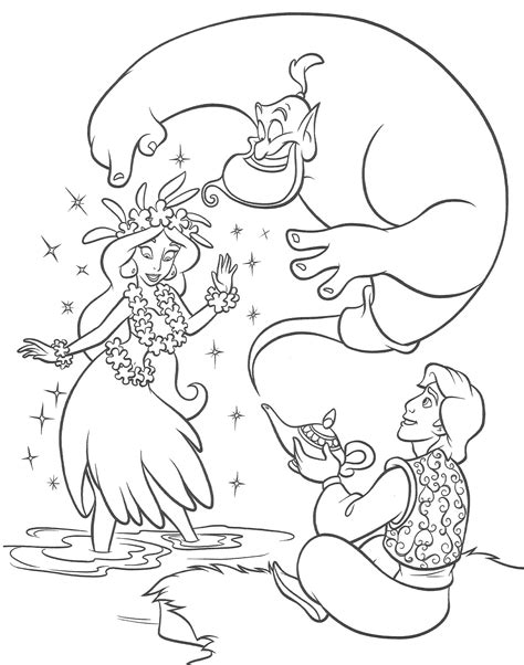 Sélection de dessins de coloriage jasmine à imprimer sur LaGuerche.com