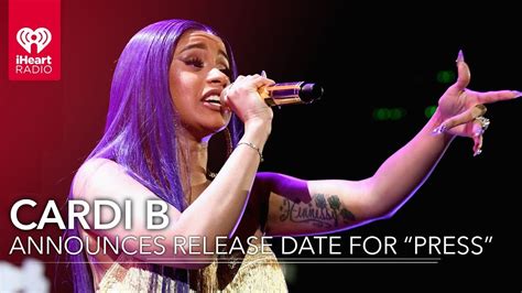Cardi B Announces Release Date For New Song Press Fast Facts Youtube
