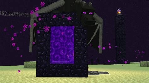What Happens If You Build A Nether Portal In The End Youtube
