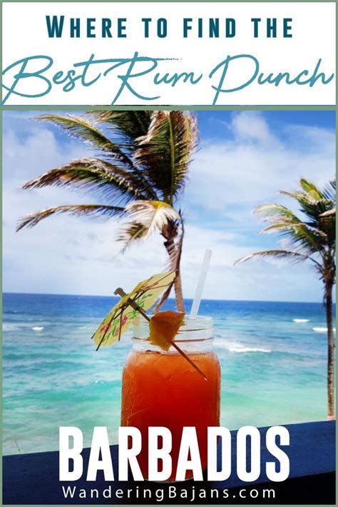 Top 5 Spots For A Delicious Barbados Rum Punch — Wandering Bajans Barbados Rum Barbados