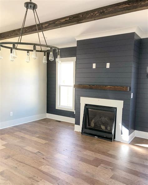 Blue Shiplap Accent Wall