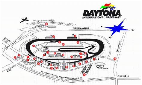 Daytona International Speedway Map