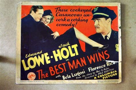 Original Lobby Card Best Man Wins 1934 Title Original Lobby Card