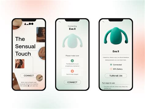 afterglo sex toy connection app by nube on dribbble