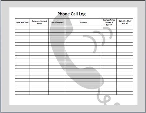 Use this log sheet to track visitor activity at your company. Search Results for "Printable Phone Log" - Calendar 2015
