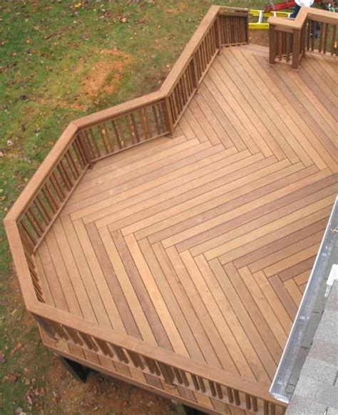 Back Yard Deck Design With Nice Wooden Materials Design Ideas Patio
