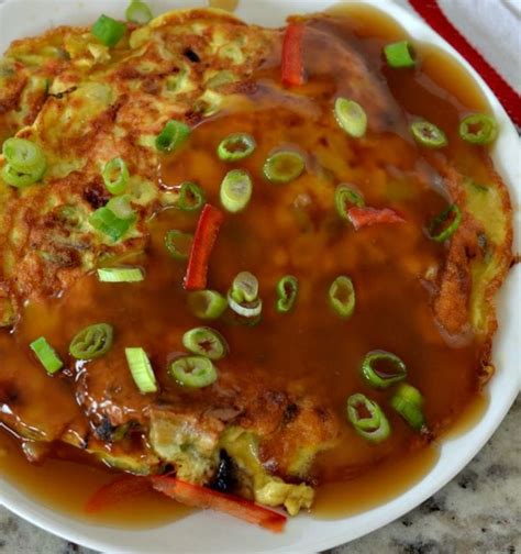 To make egg foo young fluffy, be sure that oil in frying pan is at the right temperature. Egg Foo Young | Stuffed peppers, Seafood recipes, Egg foo young