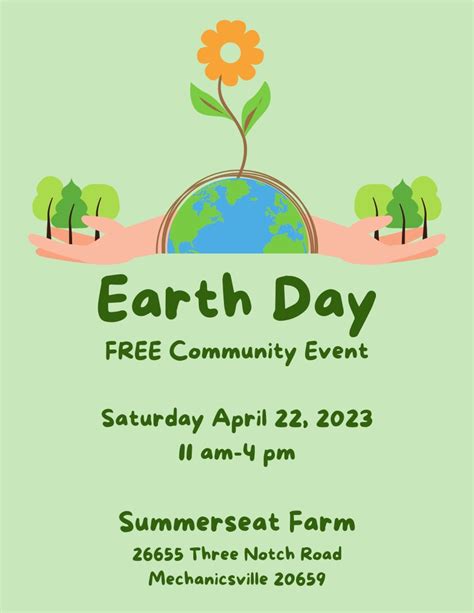 Earth Day Celebration Summerseat Farm Inc