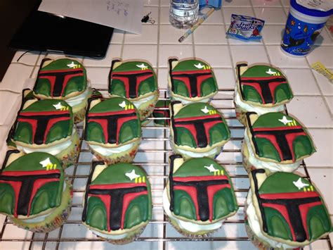 Boba Fett Cupcakes A Must Try For My Obsessed Husband Birthday