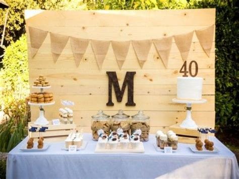 Birthday cakes are often layer cakes with frosting served with small lit candles on top representing the celebrant's age. 17 Cool 40th Birthday Party Ideas For Men - Shelterness