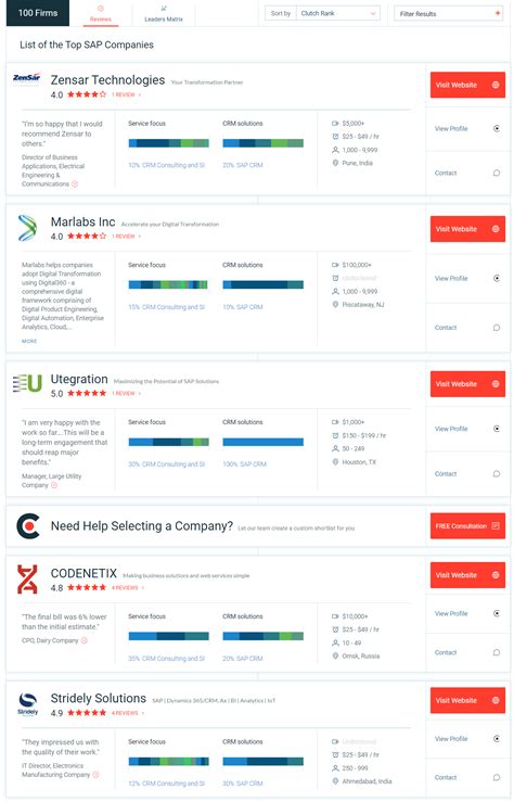 Top SAP Consulting Companies in 2024 | Mobilunity