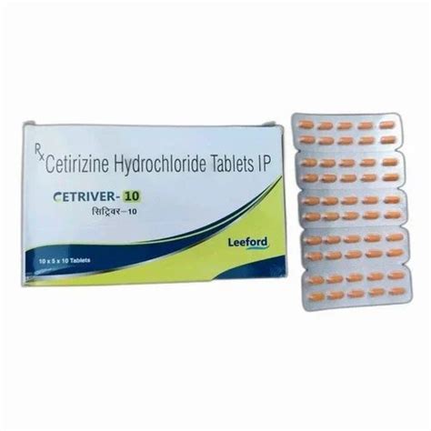 10 Mg Cetirizine Hydrochloride Tablets Ip At Rs 56box Pharmaceutical