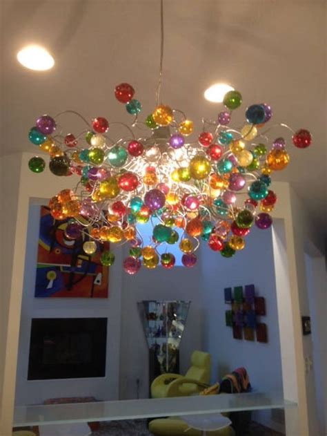 Multicolored Bubbles Light Fixture Hanging Lighting With Different