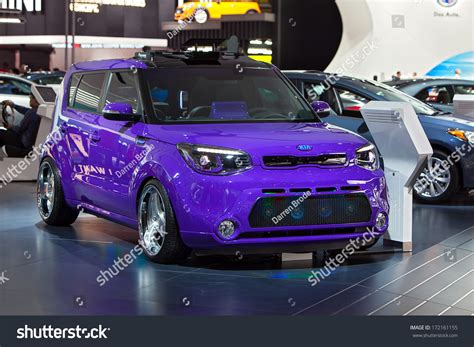 Detroit January 14 A Customized Kia Soul On Display At The North