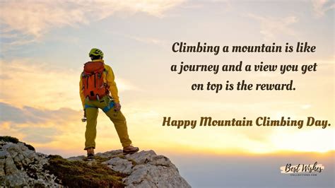 Mountain Climbing Day Messages Quotes And Greetings Best Wishes